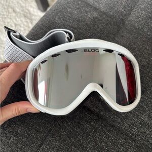 Bloc White Ski Goggles